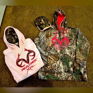 💕REALTREE XTRA CAMOUFLAGE HUNTING HOODIES and matching hat